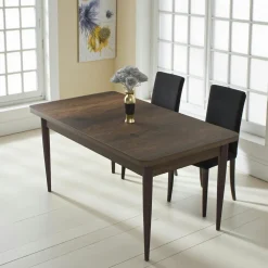 Tables À Manger Rectangulaires|Tables À Manger En Bois|AROLA Table à manger rectangulaire effet bois brun 110 cm