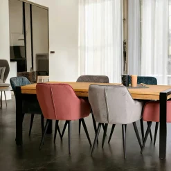 Tables À Manger Rondes|Tables À Manger Extensibles|Loundge Table à manger ronde bois massif 110-150 (avec 1 allonge)