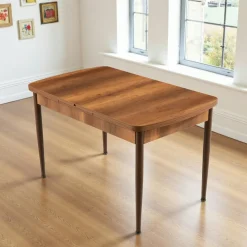 Tables À Manger Rectangulaires|Tables À Manger En Bois|AROLA Table à manger vintage extensible 132-170 cm