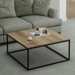 Tables Basses Carrées|JENA Table basse blanche carrée - style minimaliste