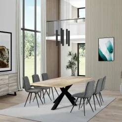 Tables Basses Vintage|Tables Basses Carrées|CRACOVIE Table basse bois recyclé et métal 1 tiroir