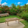 Tables Basses De Jardin|SUMMER Table basse de jardin en Teck brut massif 100cm