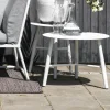 Tables Basses De Jardin|Meubles En Aluminium Brafab|STOCKHOLM Table basse de jardin en aluminium blanc Ø 60 cm