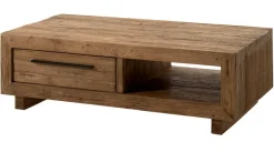 Tables Basses Scandinaves|Tables Basses À Tiroirs|KERALA Table basse en teck recyclé naturel