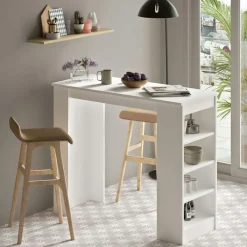 Tables Basses Gigognes|MARFA Table basse gigogne design – effet bois noir (3 pièces)