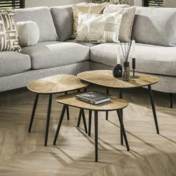 Tables Basses Vintage|Tables Basses Gigognes|RALF Table basse organique, forme carrée