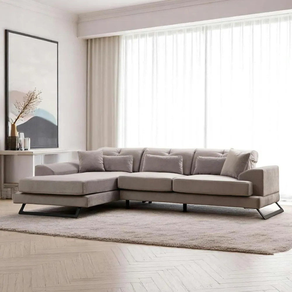 Tables Basses Rondes|MATERA Table basse ronde effet bois blond ø80 cm