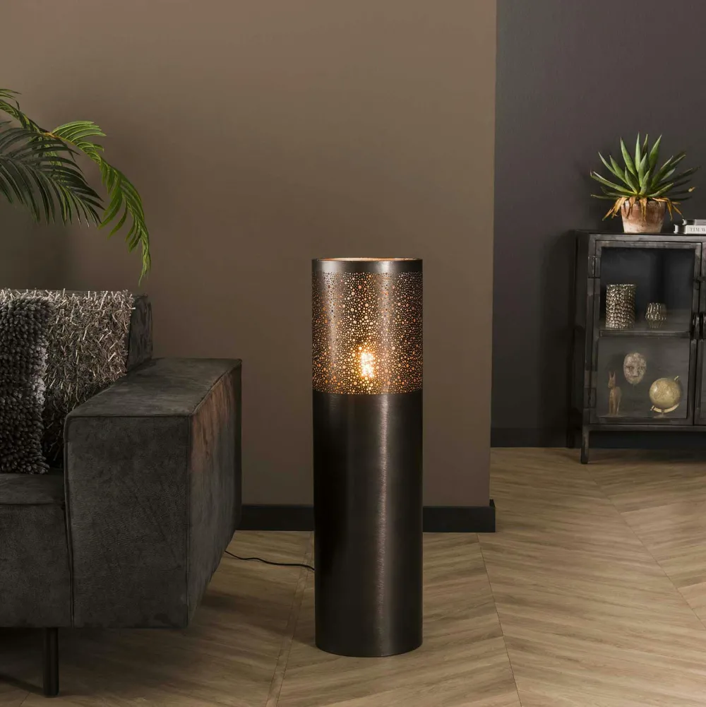 Univers Déco·Globe-Trotter|Tables Basses Rondes|Canada Table basse ronde racine de teck métal