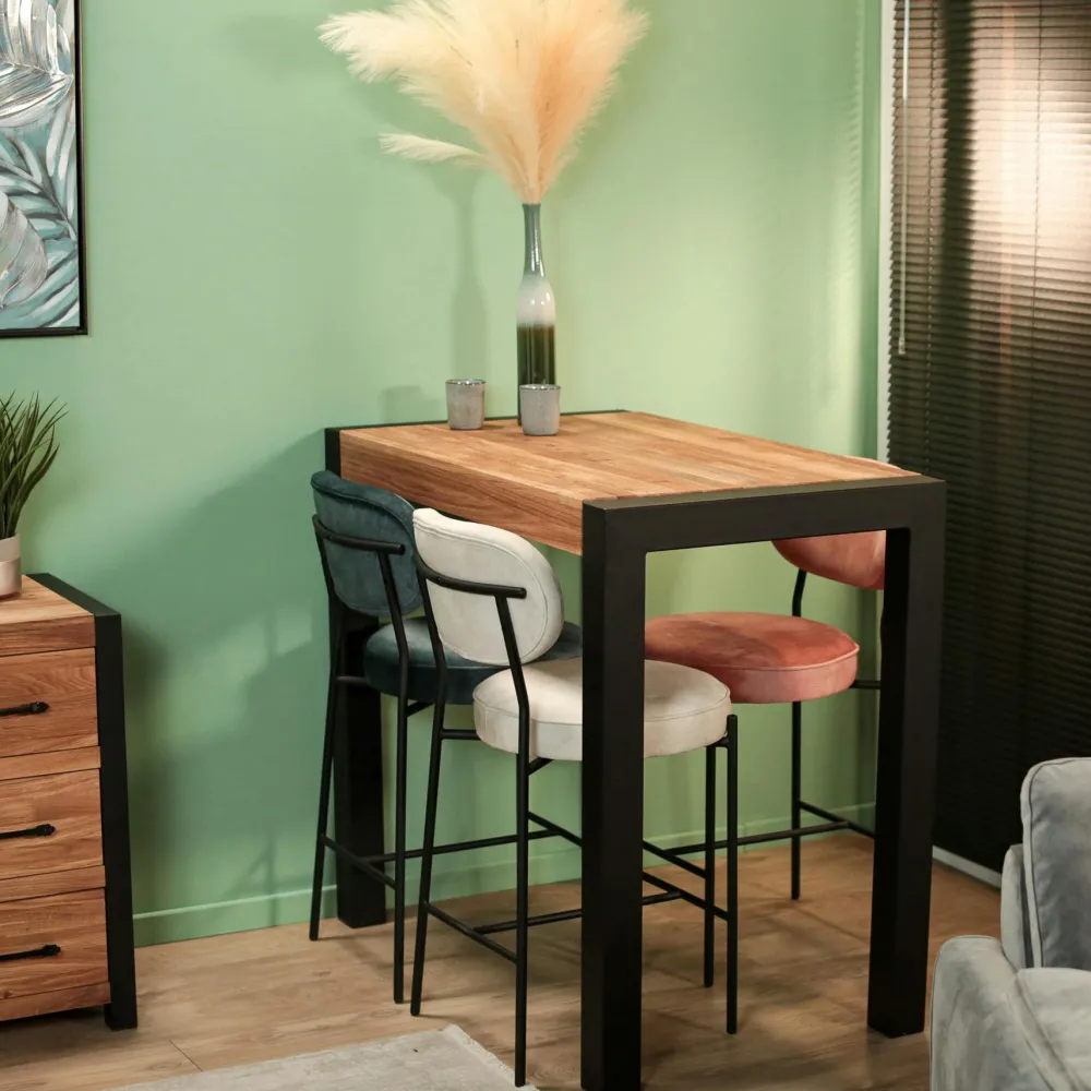 Tables À Manger Carrées|Tables À Manger En Chêne|PORTREE Table carrée en bois 140 cm