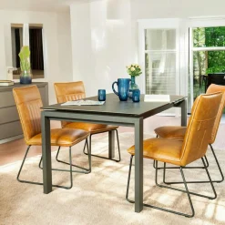 Univers Déco·Design Contemporain|Tables À Manger Rectangulaires|TORONTO Table céramique extensible gris foncé 176 cm-216 cm