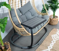 Accessoires Pour Fauteuils Suspendus|SOUTH BEACH Table d'appoint pour fauteuil suspendu naturel