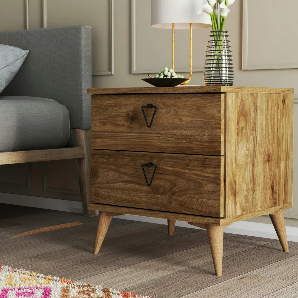 Tables De Chevet Industrielles|Melbourne Table de chevet moderne 1 tiroir en relief