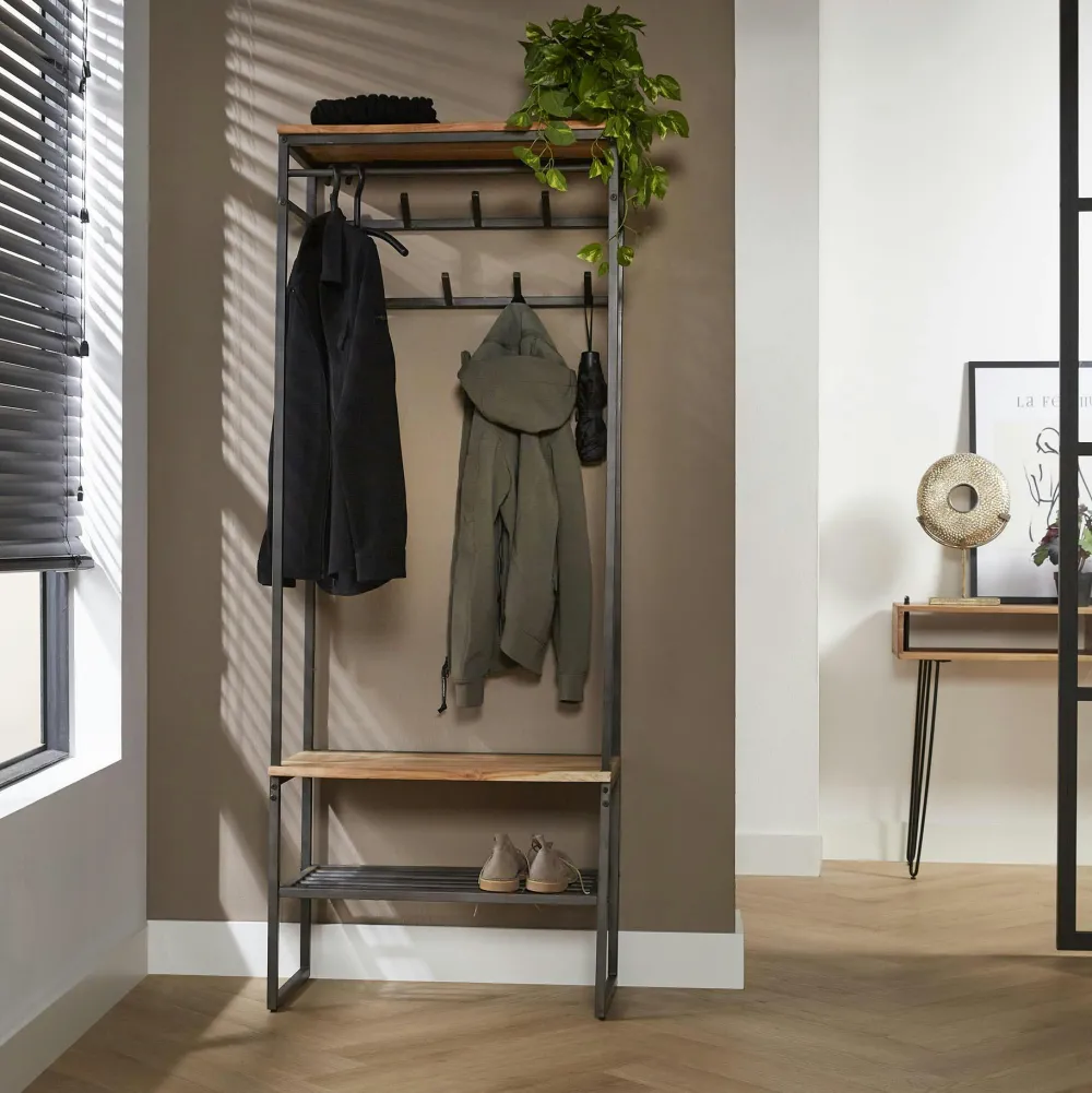 Tables De Chevet Industrielles|Melbourne Table de chevet moderne 1 tiroir en relief