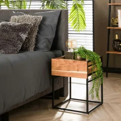 Tables De Chevet Industrielles|Melbourne Table de chevet moderne 1 tiroir, 1 plateau