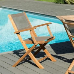 Tables De Jardin|SUMMER Table de jardin en Teck ovale extensible 150/200X90cm