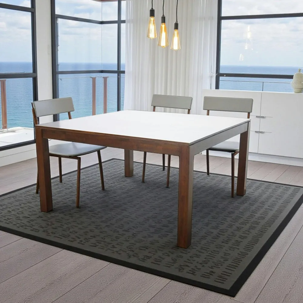 Tables À Manger Carrées|Tables À Manger En Bois|Helena Table de repas carrée Hévéa 130x130x76cm