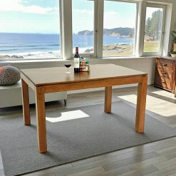 Tables À Manger En Bois|Tables À Manger Rectangulaires|Helena Table de repas Hévéa 135x90x76cm