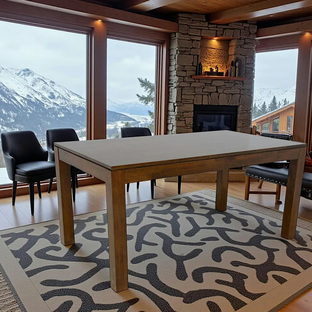 Tables À Manger En Bois|Helena Table de repas Hévéa 160x90x76cm