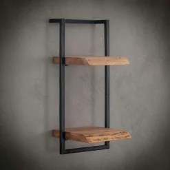 Tables À Manger Industrielles|Tables À Manger Rondes|BIHAR Table de repas ronde bois effet pierre rouille 120 cm