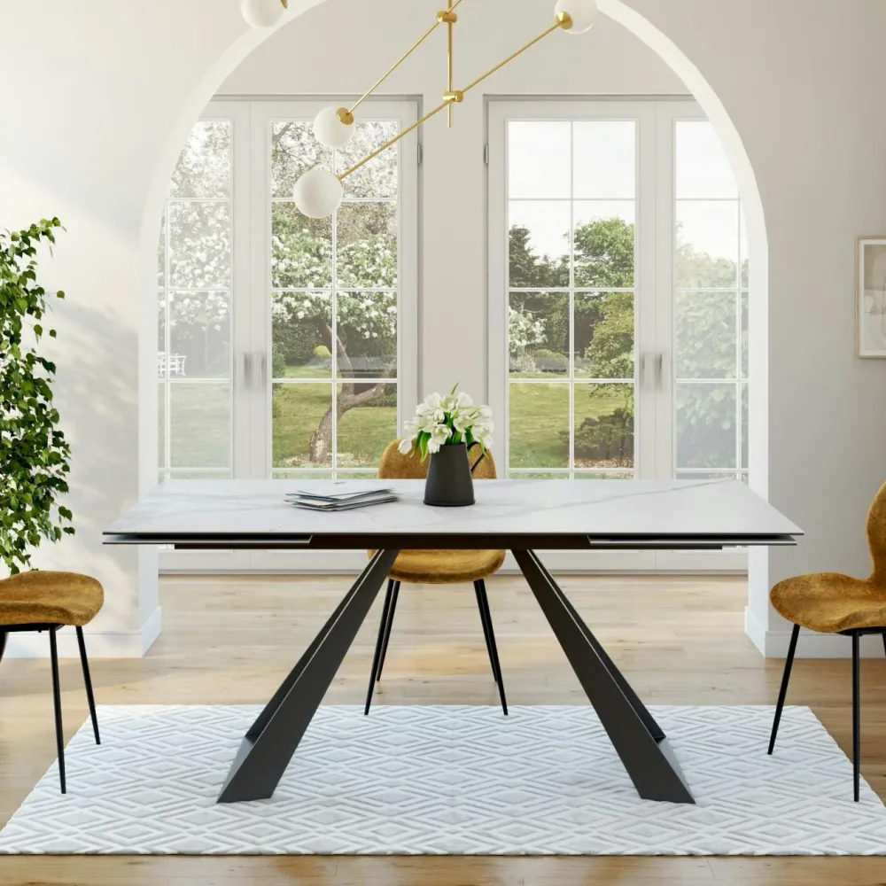 Tables À Manger En Céramique|ASCOLI Table en céramique design 180 cm