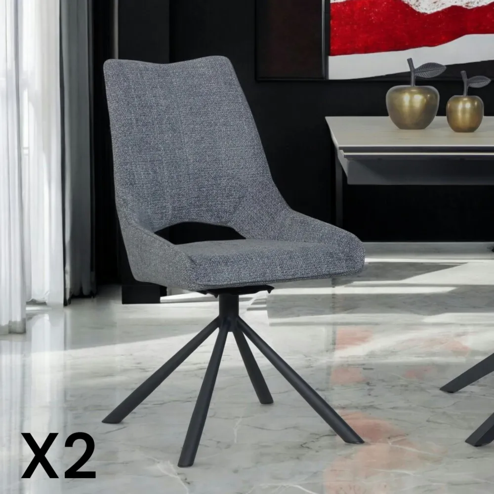 Univers Déco·Design Contemporain|Tables À Manger Rectangulaires|OTTAWA Table extensible céramique marbrée blanche pied mikado 140-200 cm