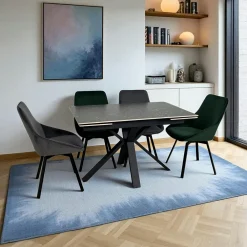 Tables À Manger Rectangulaires|Tables À Manger En Céramique|VICO Table extensible en céramique effet terrazzo 120-180 cm