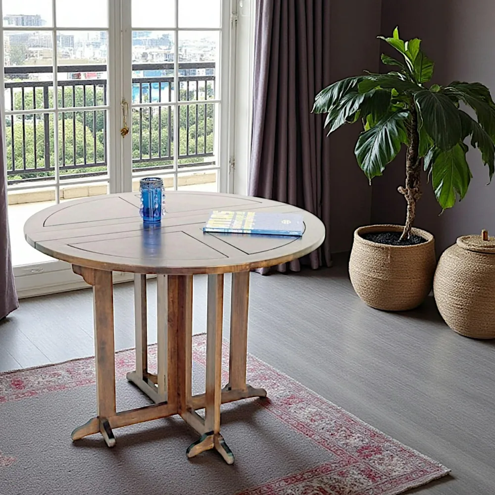 Sellettes En Métal|Tables Basses Gigognes|Lola Table gigogne bois style colonial (lot de 3)