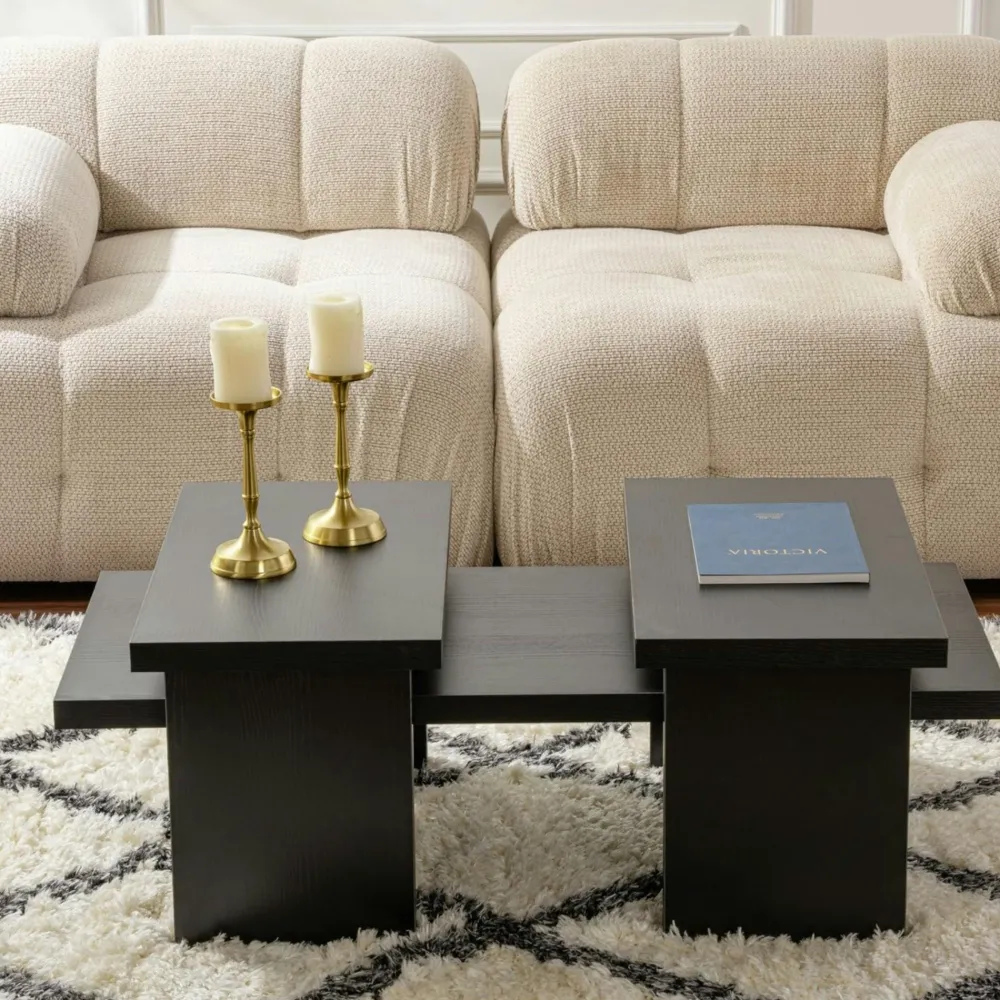 Meubles De Salle À Manger·Meubles Bar|MARFA Table haute blanche cuisine avec étagères intégrées