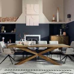 Tables À Manger Rectangulaires|Tables À Manger En Chêne|MANHATTAN Table mikado en chêne 200 cm