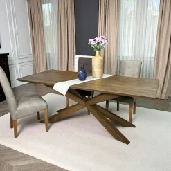 Tables À Manger Rectangulaires|Tables À Manger En Chêne|MANHATTAN Table mikado en chêne 220 cm