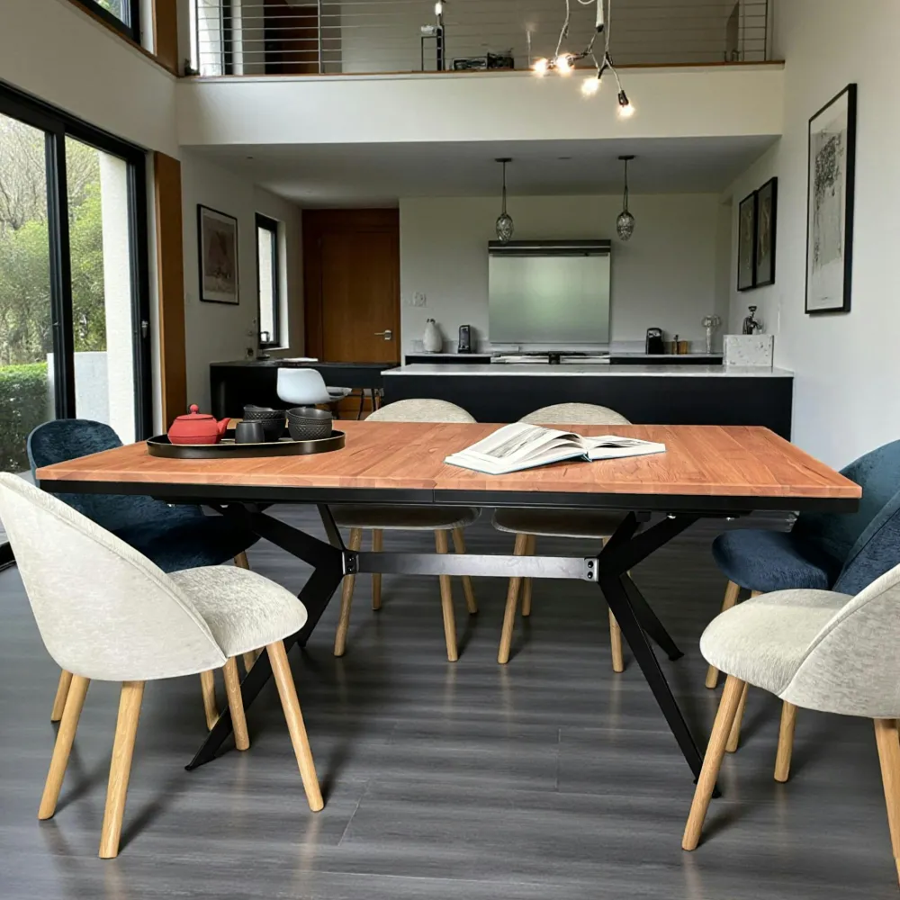 Tables À Manger Rectangulaires|Tables À Manger En Chêne|PALERME Table rectangulaire extensible en chêne brun 180 cm