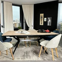 Tables À Manger Rectangulaires|Tables À Manger En Chêne|PALERME Table rectangulaire extensible en chêne blanc 180 cm