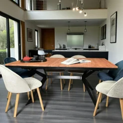 Tables À Manger Rectangulaires|Tables À Manger En Bois|PALERME Table rectangulaire extensible en chêne huilé 180 cm