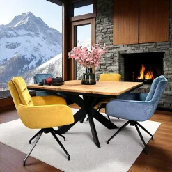 Tables À Manger Rondes|Tables À Manger En Chêne|PALERME Table ronde extensible en chêne blanc 120 cm