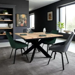 Tables À Manger Rondes|Tables À Manger En Chêne|PALERME Table ronde extensible en chêne blanc 120 cm