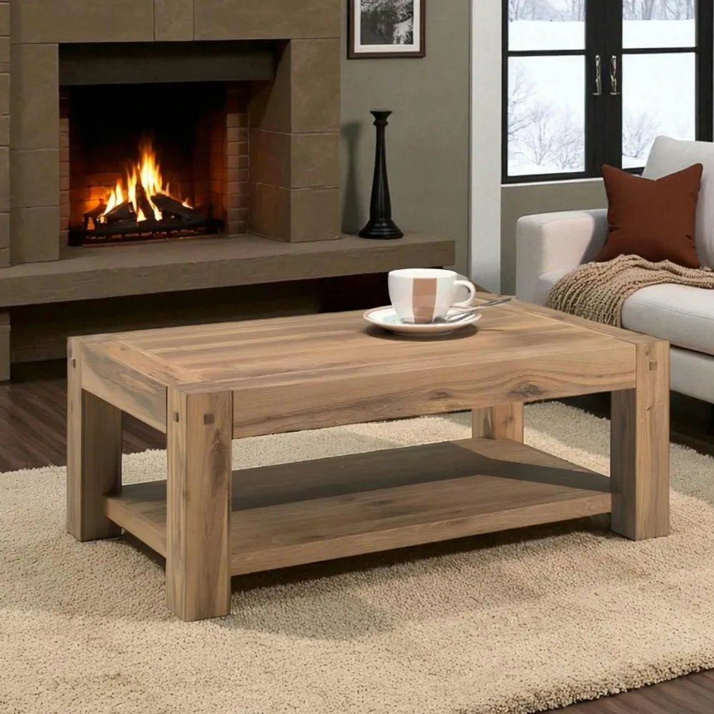 Tables À Manger Rectangulaires|Tables À Manger En Bois|OKA Table salle à manger bois métal pied croisé 240 cm