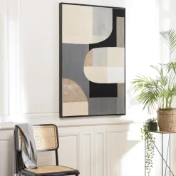 Tableaux / Toiles| Tableau contemporain mix de formes géométriques 83 x 123 cm