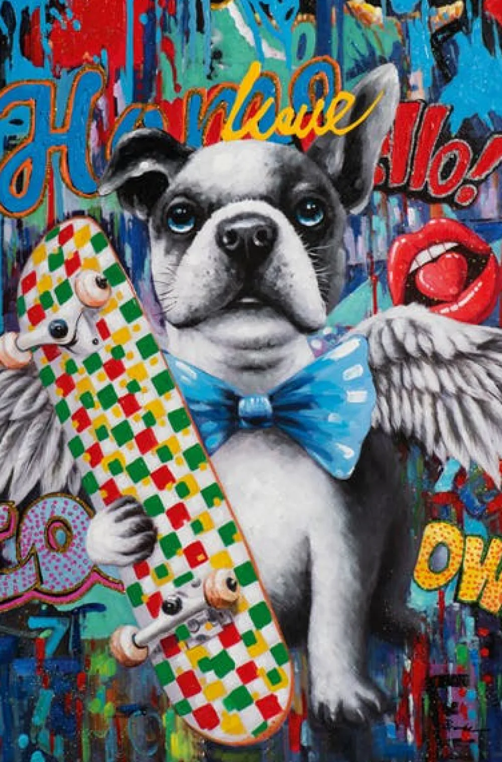 Tableaux / Toiles| Tableau de cheval multicolore