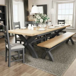 Univers Déco·Globe-Trotter|Tables Basses Gigognes|DELHI Tables basses rondes avec baguettes bois (lot de 2)