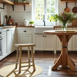 Meubles De Salle À Manger·Tabourets|Maori Tabouret Chinois Hévéa 41x33x61cm