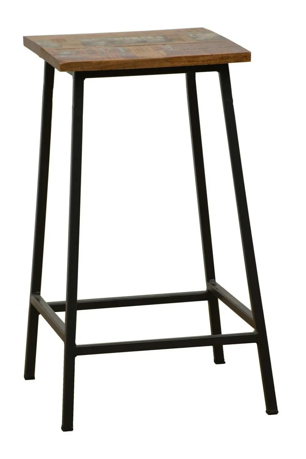 Meubles De Salle À Manger·Tabourets|Loft / Loft Colors Tabouret en Hévéa recyclé naturel et métal 40x40x60cm LOFT