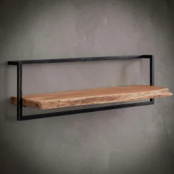 Meubles De Salle À Manger·Tabourets|Docker Tabouret hévéa recyclé naturel et métal noirci 36X36X45cm