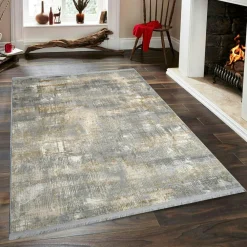 Tapis|Textile·Tapis|ISTANBUL Tapis de salon gris beige – moiré, 160x230 cm