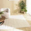 Tapis|Textile·Tapis| Tapis rectangulaire 160 x 230 cm laine tressage naturel