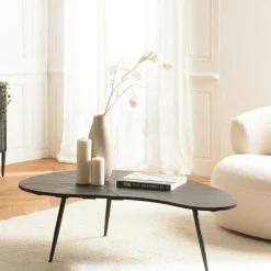 Tapis|Textile·Tapis| Tapis rectangulaire 160 x 230 cm laine tissée kaki chiné