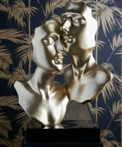 Objets Décoration·Figurines / Statues| Tête de cheval en métal multicolore sur socle H75x47x21cm