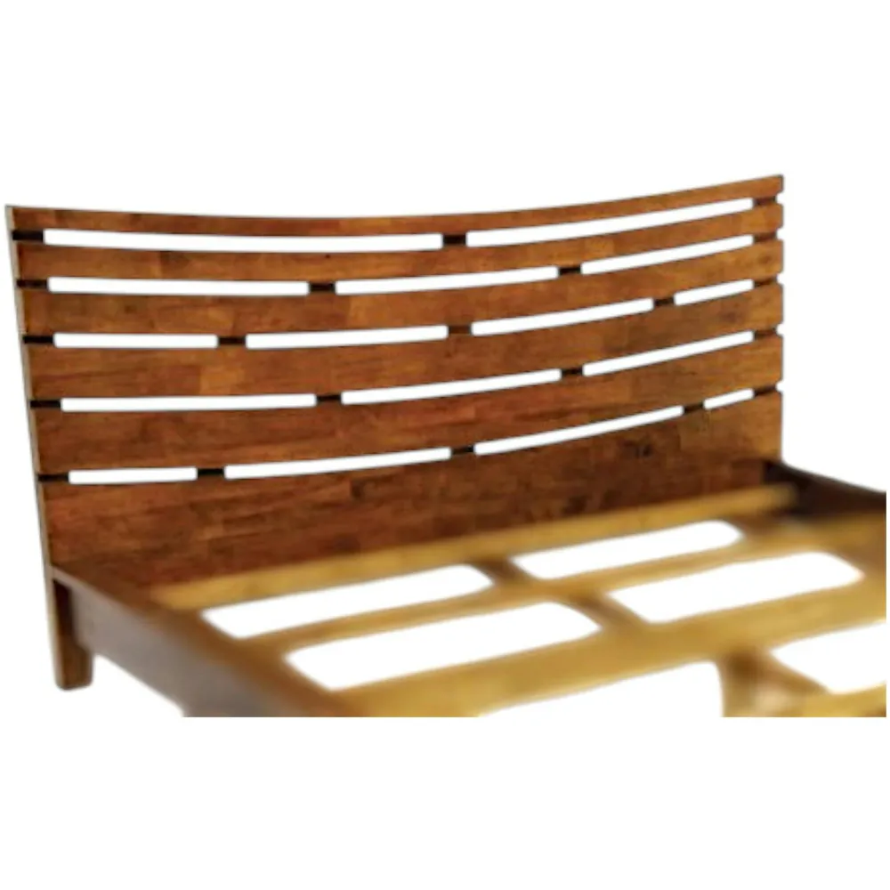 Têtes De Lit En Bois|Niagara Tête de lit incurvée Hévéa pour lit couchage 160 164x100cm