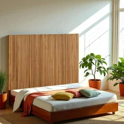 Têtes De Lit En Bois|IENA Tête de lit moderne bois – structure baguette, 165 cm