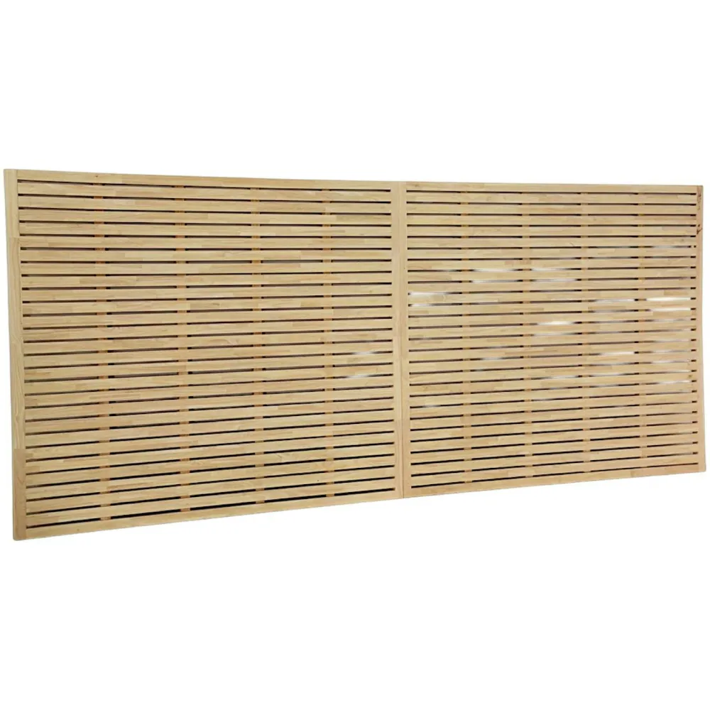 Têtes De Lit En Bois|New Orléans Tête de Lit Persienne Hévéa en 2 parties 340x140cm NEW ORLEANS