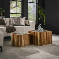 Vases| Vase corolle en céramique blanche (ensemble de 2)